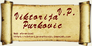 Viktorija Purković vizit kartica
